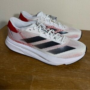 Adidas Adizero SL2 M White Red Mens Running Shoe JI2859 MSRP $150 - Size 13